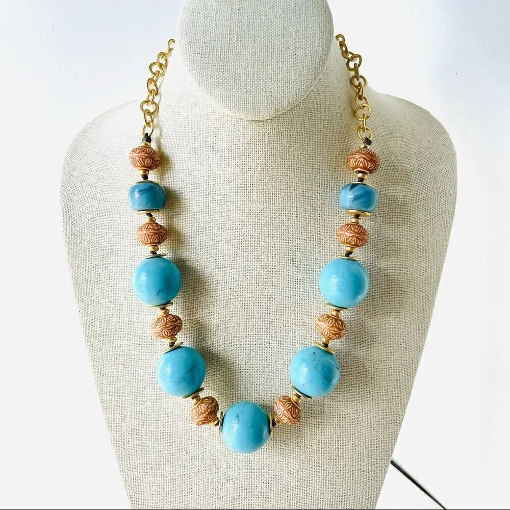 NECKLACE Boho Bohemian Big Beaded